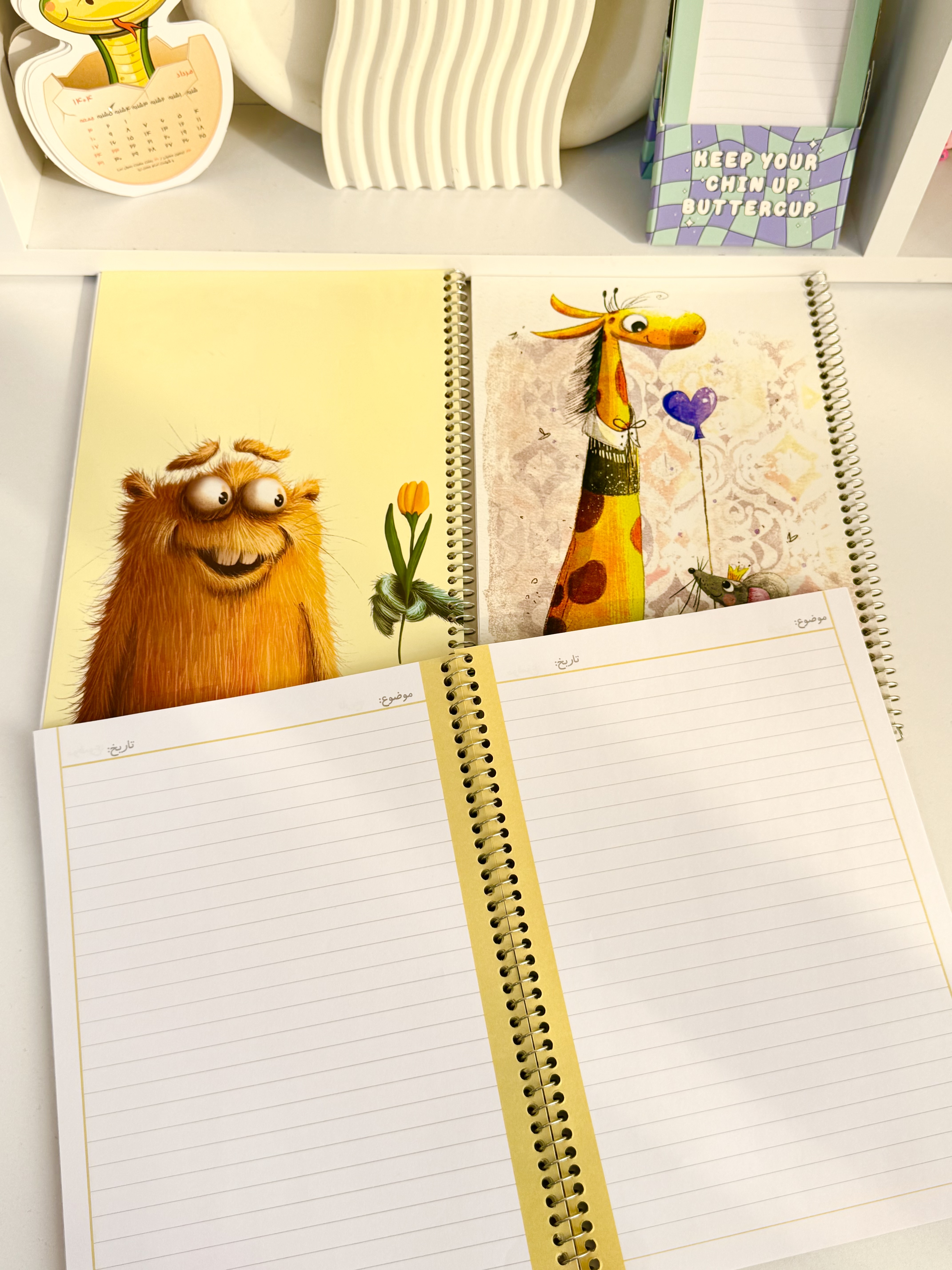 حاشیه ساده زرد ملوس